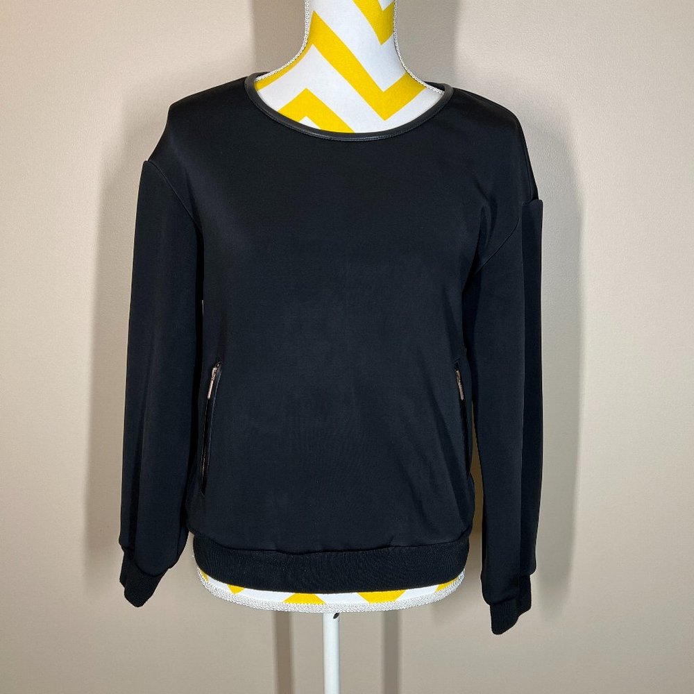 Eleven Paris Sweater 2 Front Zip Pockets Black size M